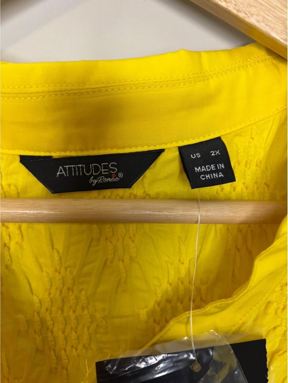 Women with Control Textured Knit Sleeveless Tank Top Lemon Zest, Size 2X Plus - Picture 5 of 7